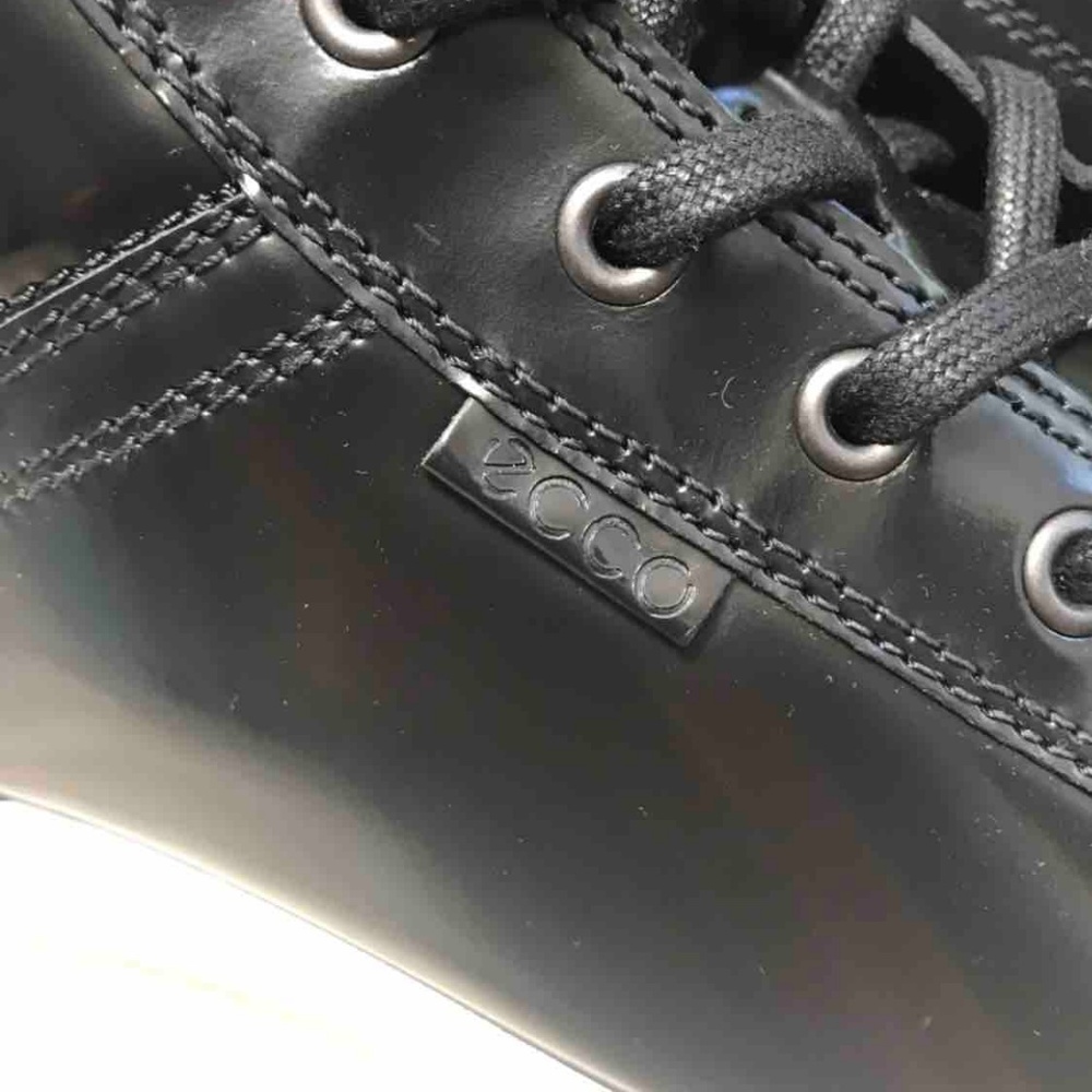 NWT ECCO Soft 7 Luxe High Top Patent Leather Black - Picture 6 of 8